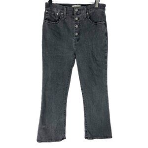 Madewell Cali Demi-Boot Jeans in Bellspring Wash: Button-Front Edition Size 30